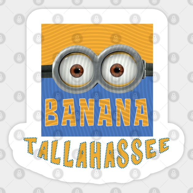 DESPICABLE MINION AMERICA TALLAHASSEE Sticker by LuckYA